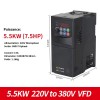 Variateur de Fréquence 5.5KW 220V Mono 380V Tri